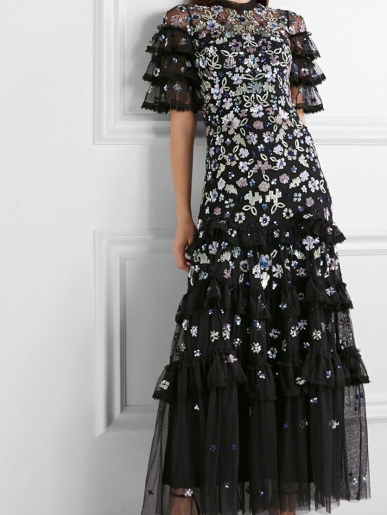 Needle & Thread Dresses & Skirts - Needle & Thread Black Maxi Dress Fits size US 2 $789